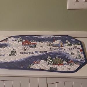 Winter Quilted Placements